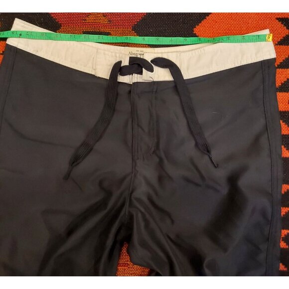 Abercrombie and Fitch Men's Navy & White Swim Trunks, Bathing Suit in Size XL. - Picture 7 of 16